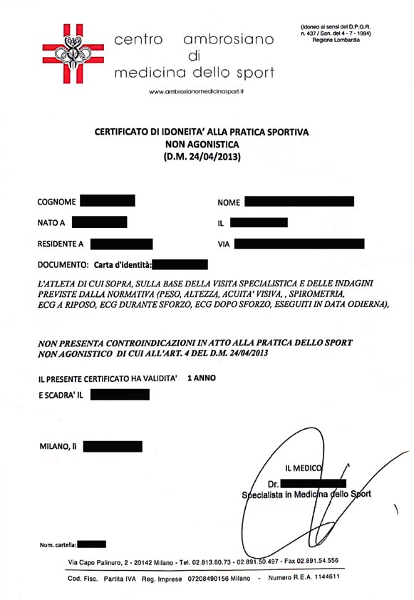 Visita NonAgonistica